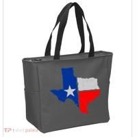 Distressed Texas State Map Flag Tote Bag thumb 2