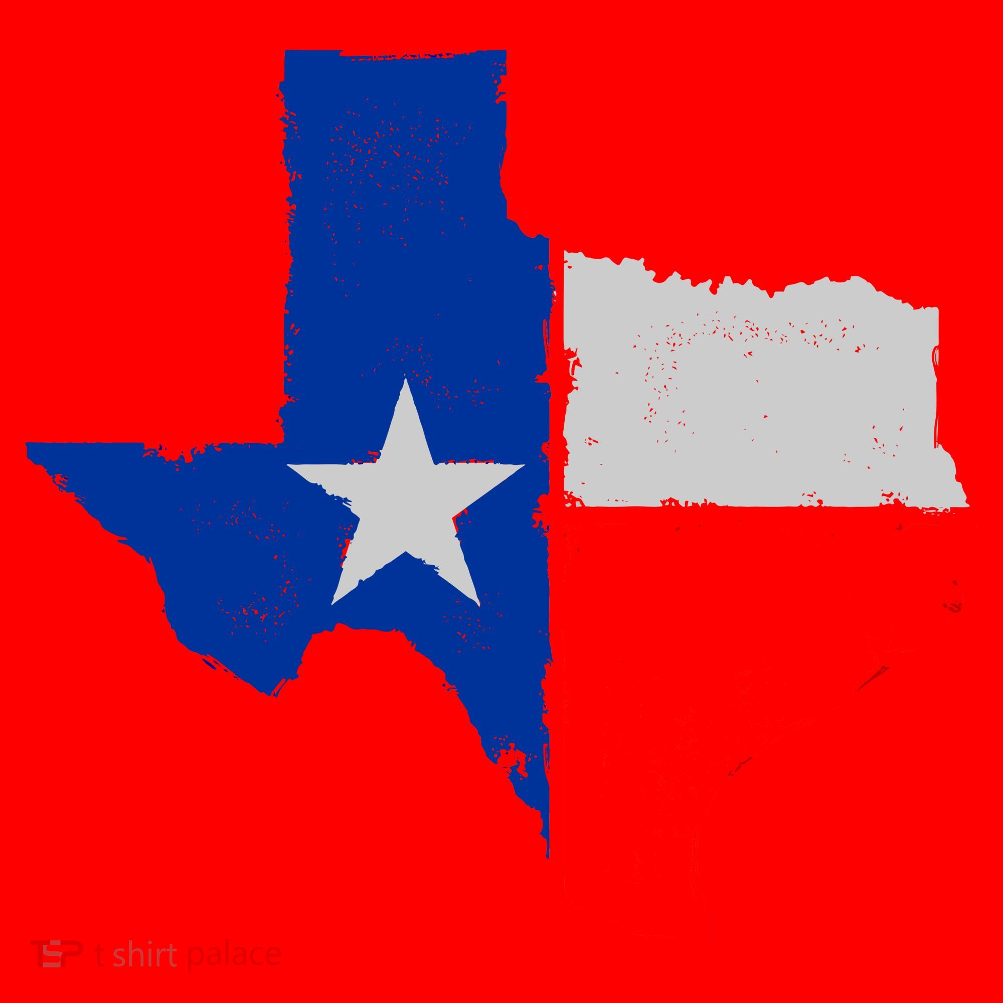 Distressed Texas State Map Flag Santa Hat