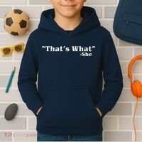 Distressed That's What - She Kids Hoodie thumb 2