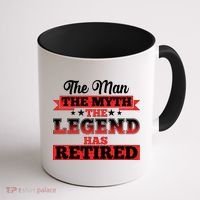 Distressed The Man The Myth The Legend Has Retired  Coffee Mug thumb 1