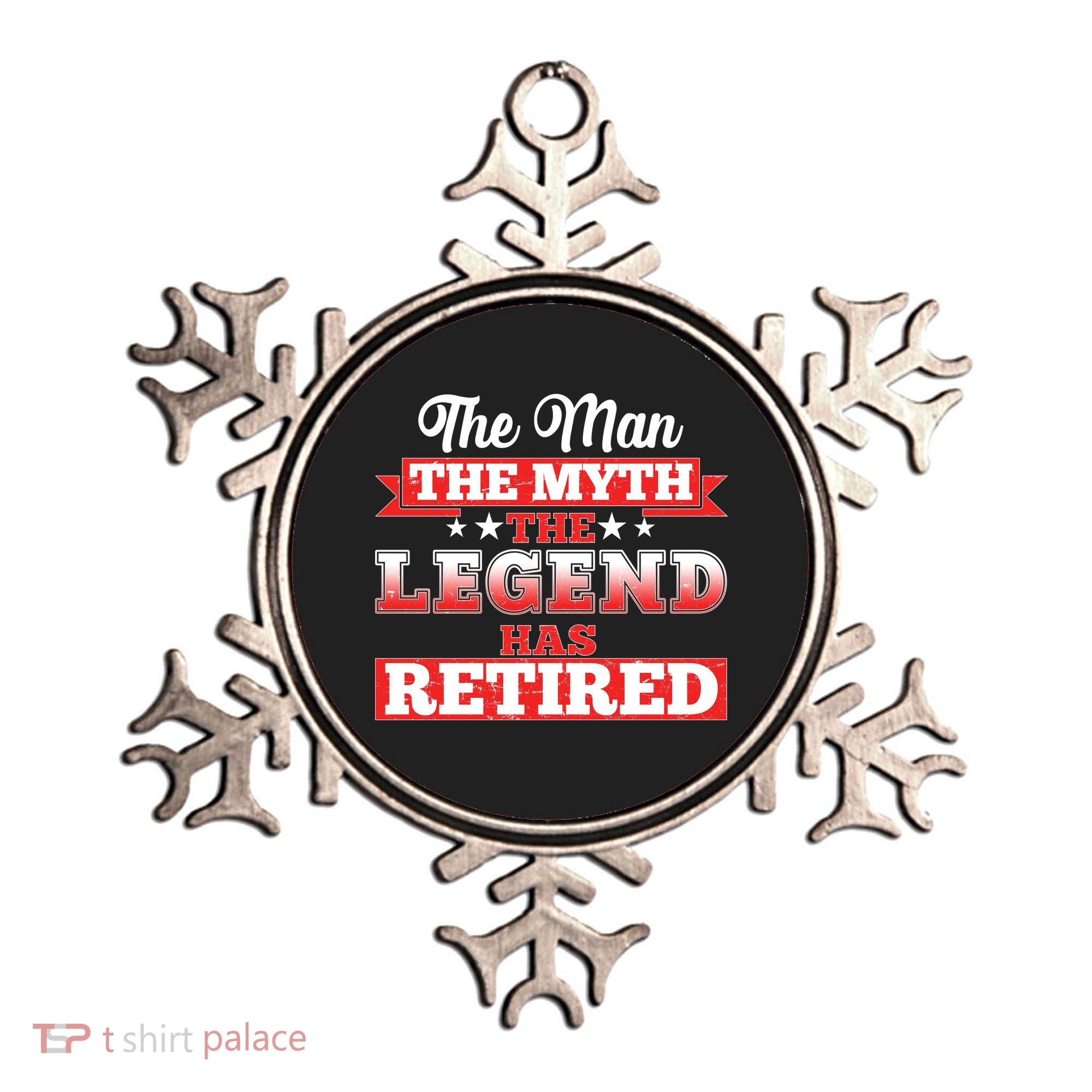 Distressed The Man The Myth The Legend Has Retired  Ornament