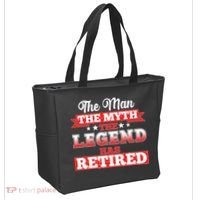 Distressed The Man The Myth The Legend Has Retired  Tote Bag thumb 2