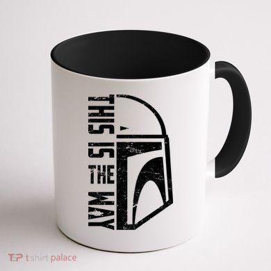 Distressed This Is The Way Helmet Coffee Mug back