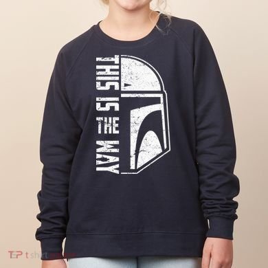 Distressed This Is The Way Helmet Women's Sweatshirt