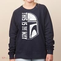 Distressed This Is The Way Helmet Women's Sweatshirt thumb 0