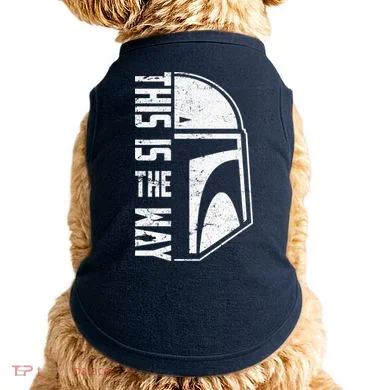 Distressed This Is The Way Helmet Doggie Tank