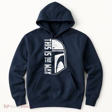 Distressed This Is The Way Helmet Hoodie