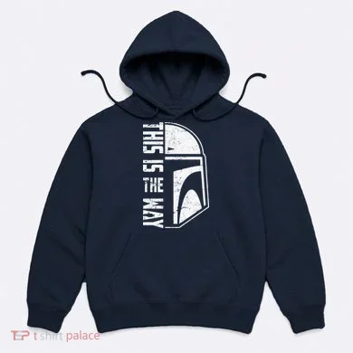 Distressed This Is The Way Helmet Hoodie