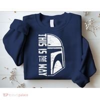 Distressed This Is The Way Helmet Sweatshirt thumb 2