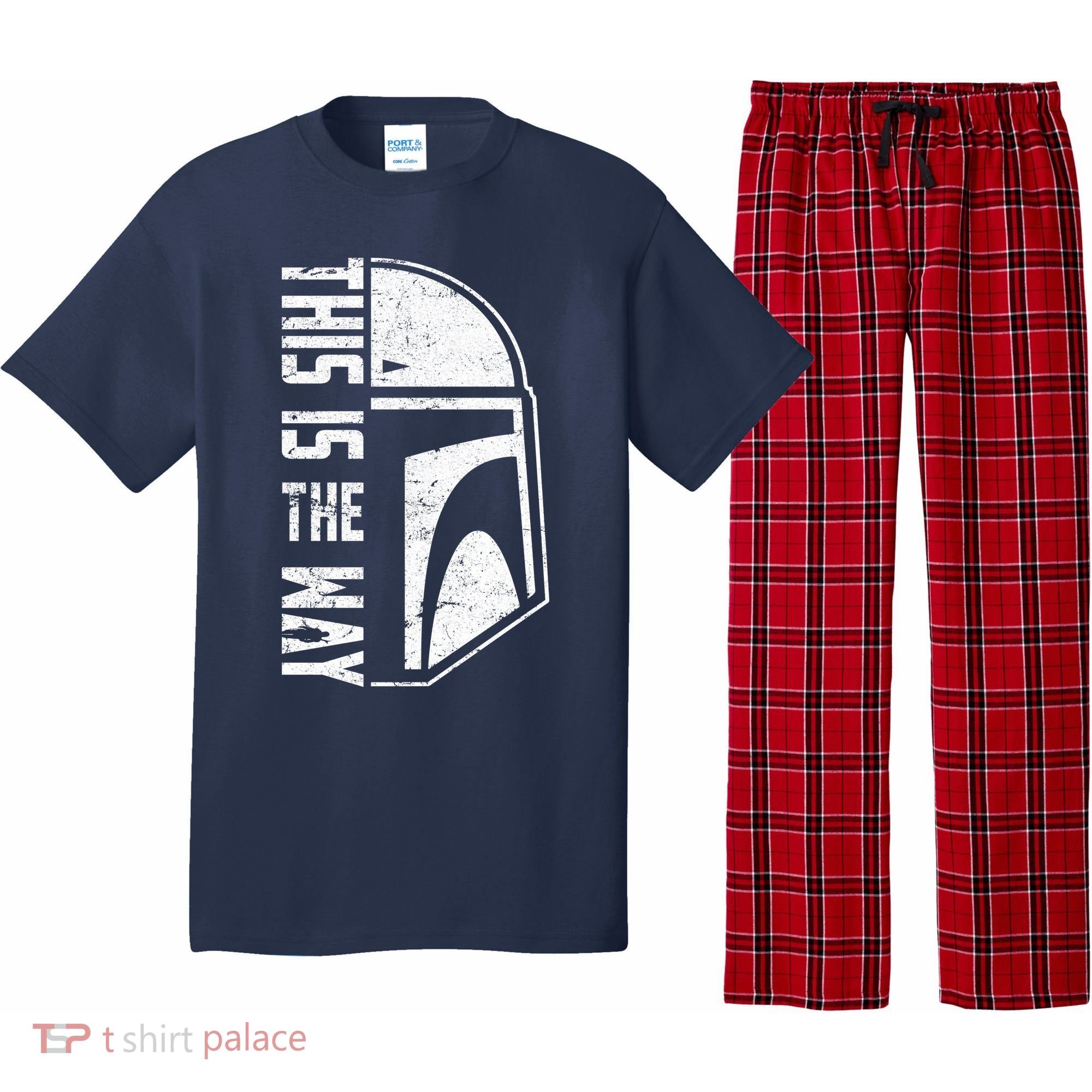 Distressed This Is The Way Helmet Pajama Set