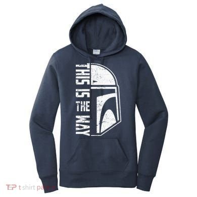Distressed This Is The Way Helmet Women's Hoodie