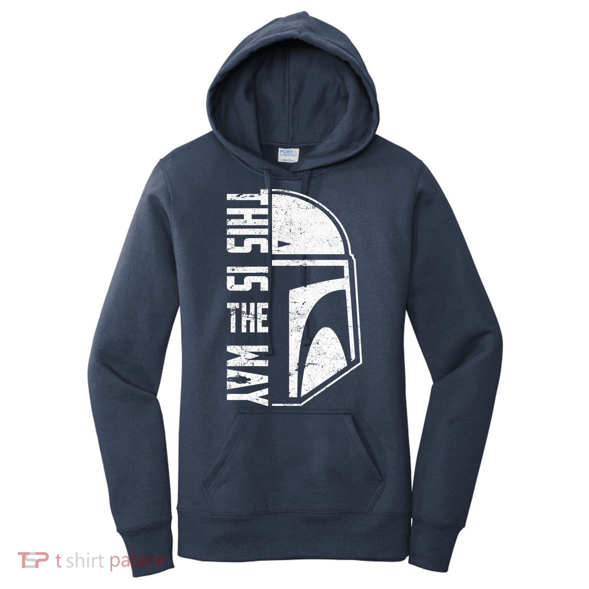 Distressed This Is The Way Helmet Women's Hoodie