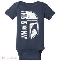 Distressed This Is The Way Helmet Baby Bodysuit thumb 0
