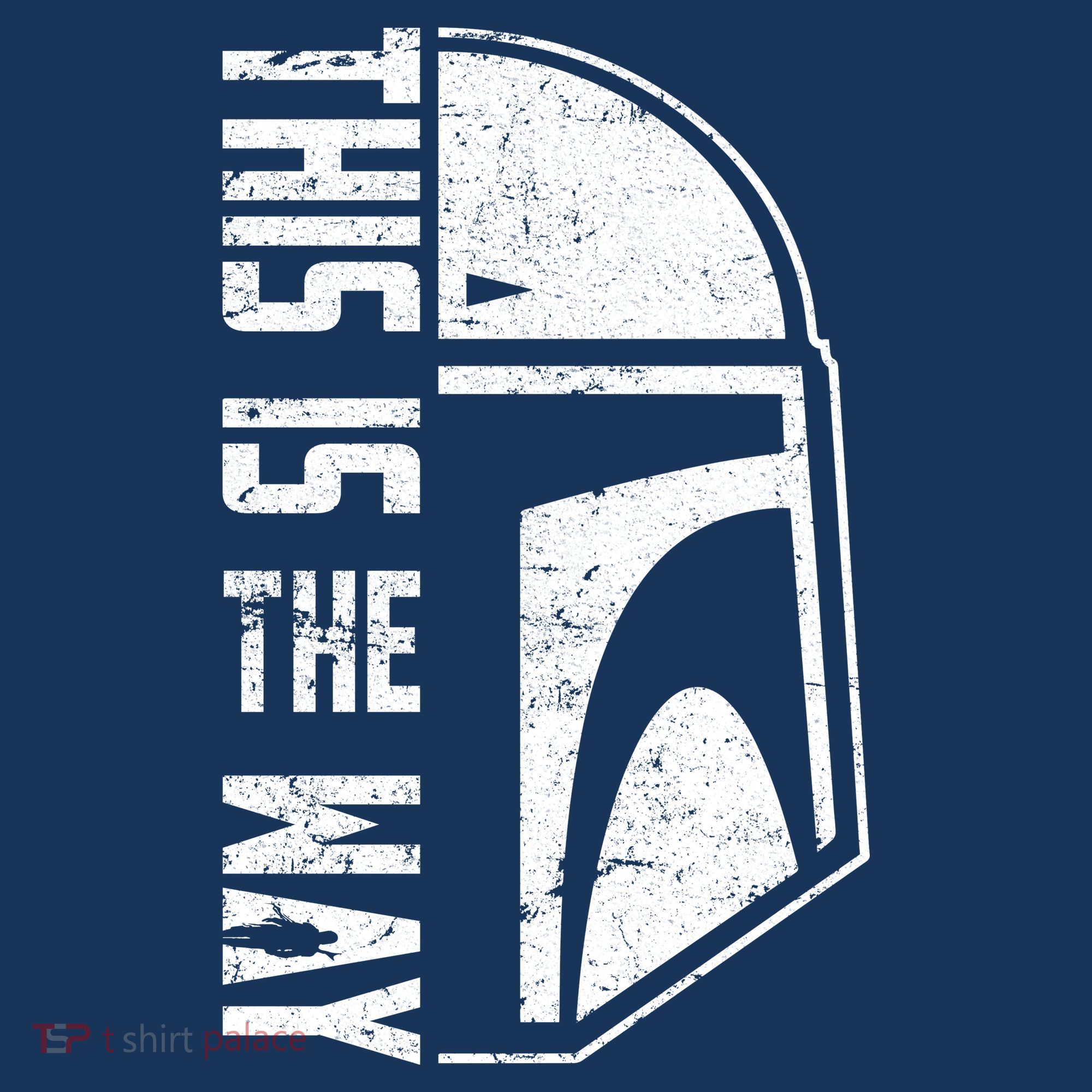Distressed This Is The Way Helmet Baby Bodysuit