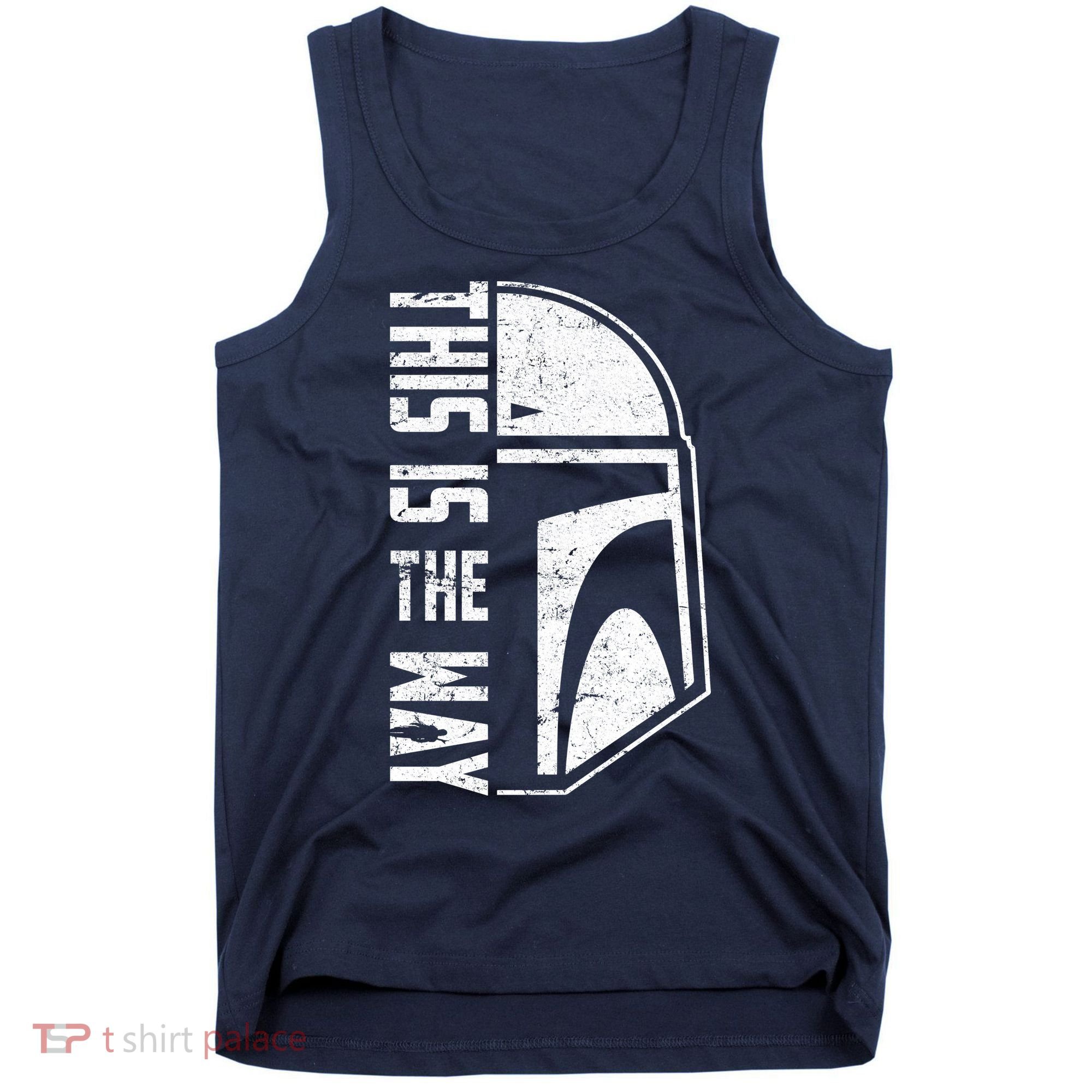 Distressed This Is The Way Helmet Tank Top