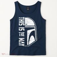 Distressed This Is The Way Helmet Tank Top thumb 2
