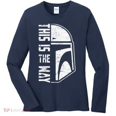 Distressed This Is The Way Helmet Women's Long Sleeve Shirt