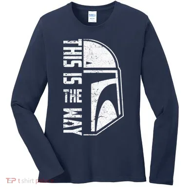 Distressed This Is The Way Helmet Women's Long Sleeve Shirt