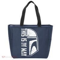 Distressed This Is The Way Helmet Tote Bag thumb 0