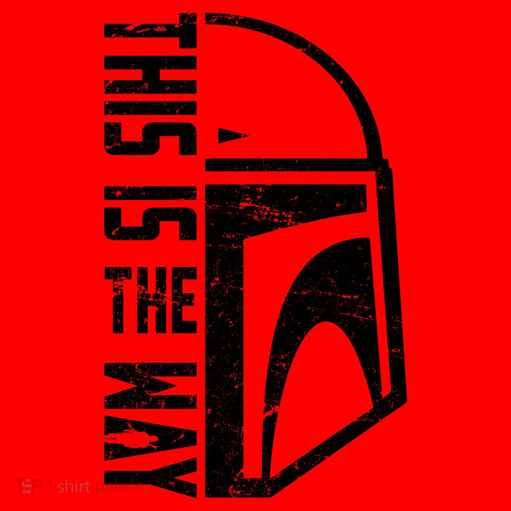 Distressed This Is The Way Helmet Santa Hat
