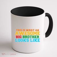 Distressed This is What an Awesome Big Brother Looks Like Coffee Mug thumb 1