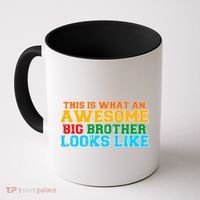 Distressed This is What an Awesome Big Brother Looks Like Coffee Mug thumb 0