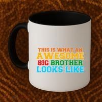 Distressed This is What an Awesome Big Brother Looks Like Coffee Mug thumb 2