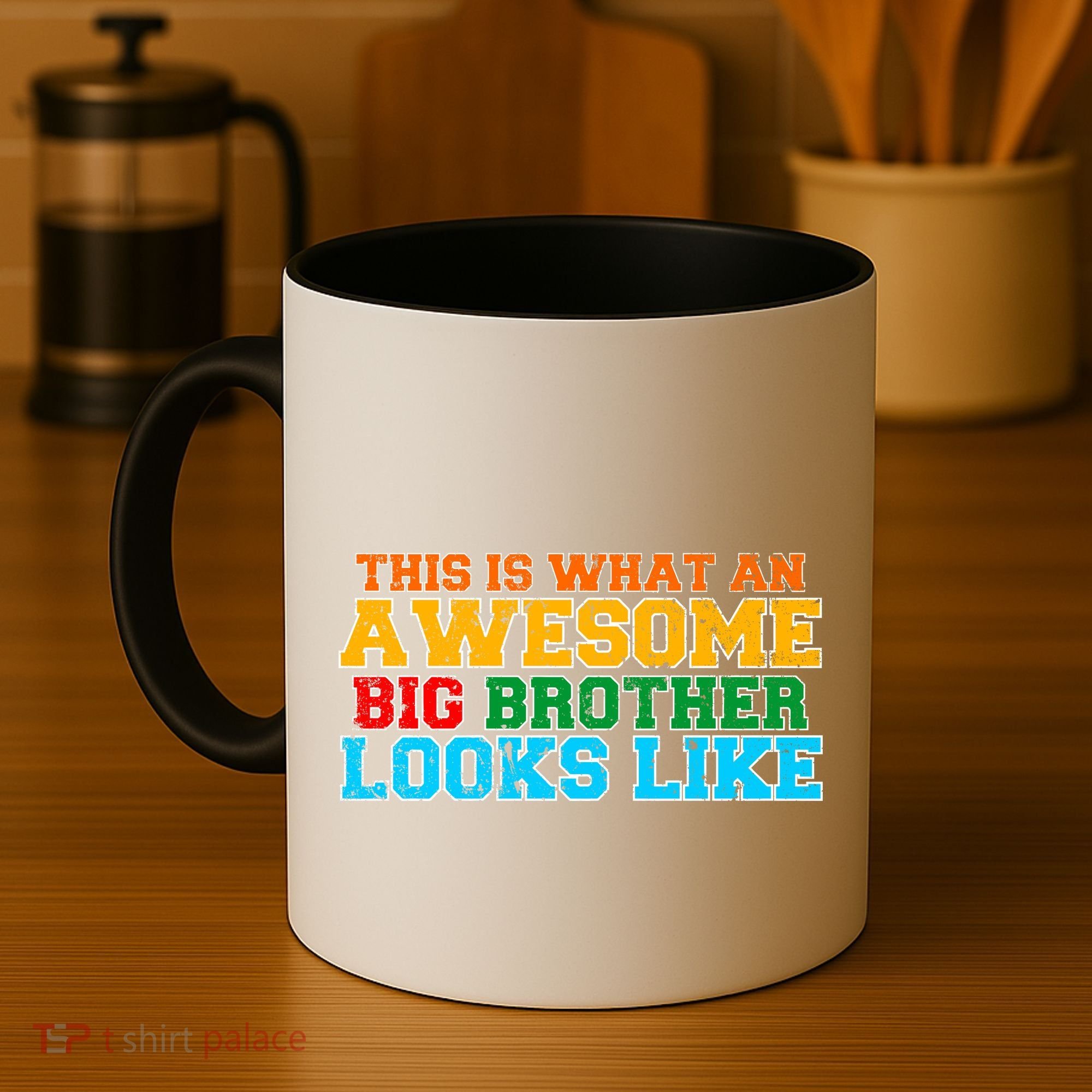 Distressed This is What an Awesome Big Brother Looks Like Coffee Mug