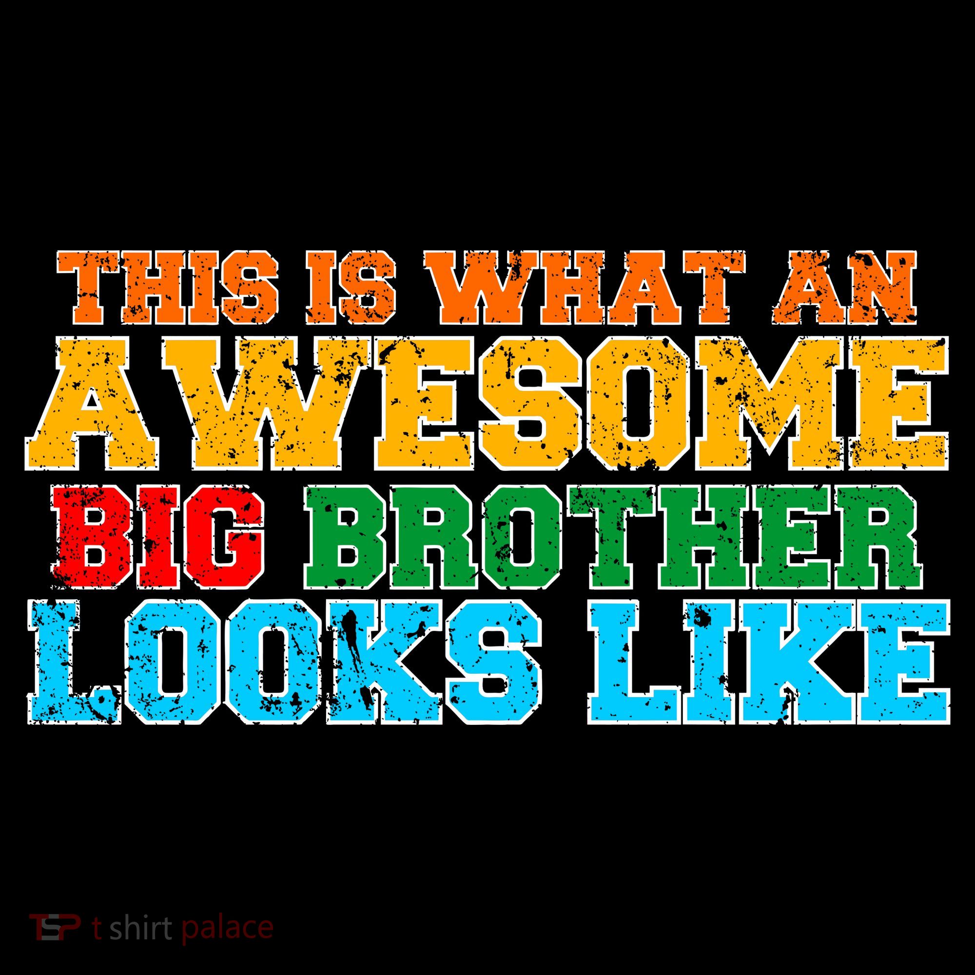 Distressed This is What an Awesome Big Brother Looks Like Women's Hoodie
