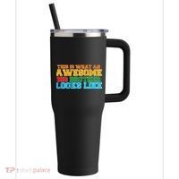 Distressed This is What an Awesome Big Brother Looks Like 40oz Vacuum Insulated Stainless Steel Travel Tumbler thumb 0