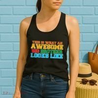 Distressed This is What an Awesome Big Brother Looks Like Women's Tank Top thumb 2