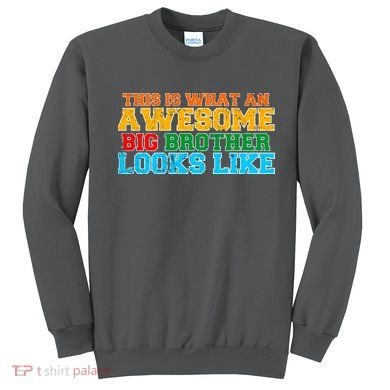 Distressed This is What an Awesome Big Brother Looks Like Sweatshirt