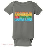 Distressed This is What an Awesome Big Brother Looks Like Baby Bodysuit thumb 0