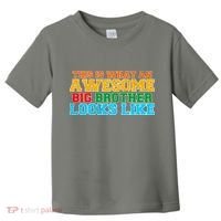 Distressed This is What an Awesome Big Brother Looks Like Toddler T-Shirt thumb 0