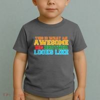 Distressed This is What an Awesome Big Brother Looks Like Toddler T-Shirt thumb 2