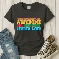 Distressed This is What an Awesome Big Brother Looks Like Women's T-Shirt thumb 3