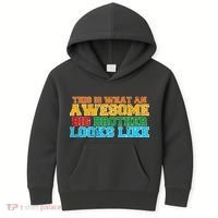 Distressed This is What an Awesome Big Brother Looks Like Kids Hoodie thumb 0