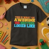 Distressed This is What an Awesome Big Brother Looks Like Kids T-Shirt thumb 3