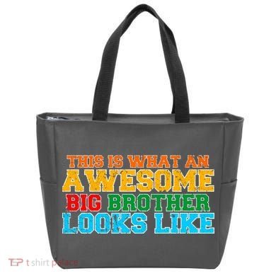 Distressed This is What an Awesome Big Brother Looks Like Tote Bag