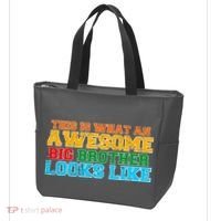 Distressed This is What an Awesome Big Brother Looks Like Tote Bag thumb 3