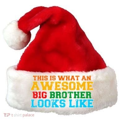 Distressed This is What an Awesome Big Brother Looks Like Santa Hat
