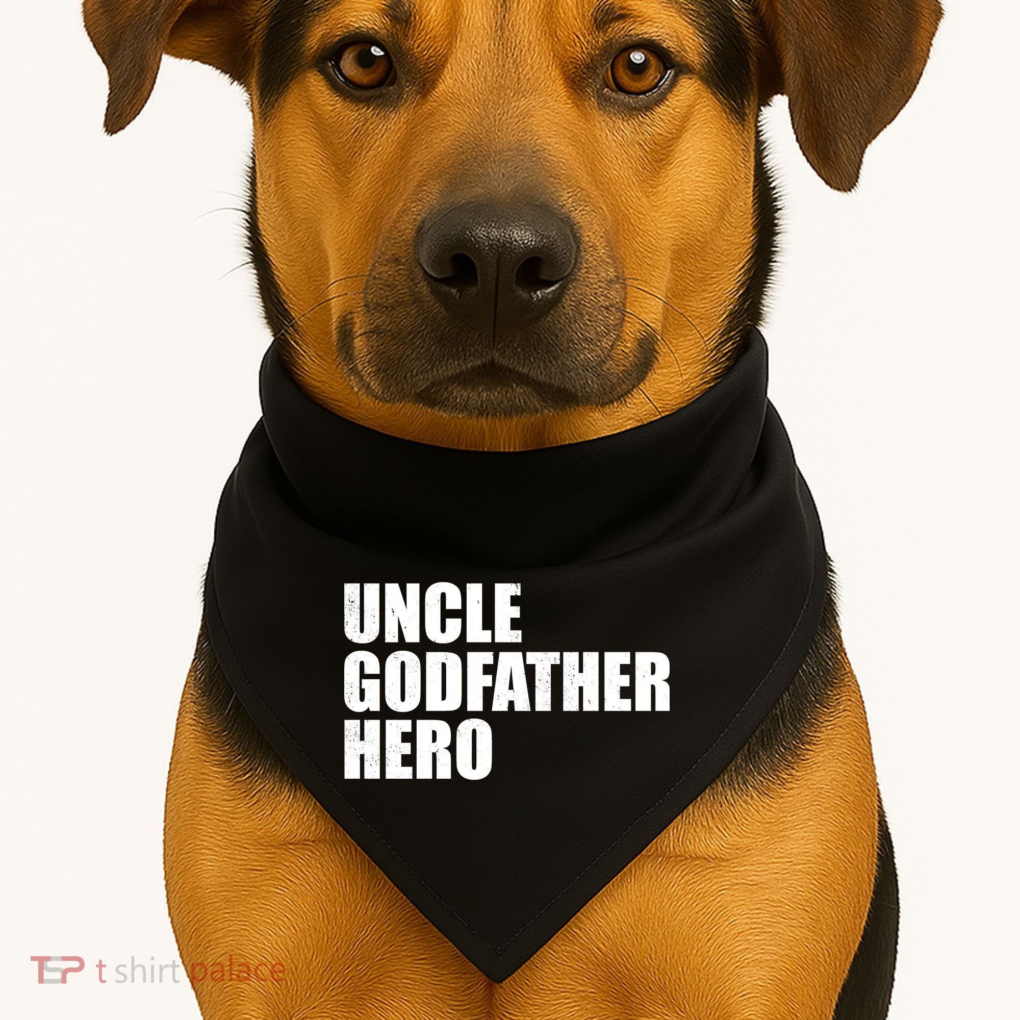 Distressed Uncle Godfather Hero USA-Made Doggie Bandana