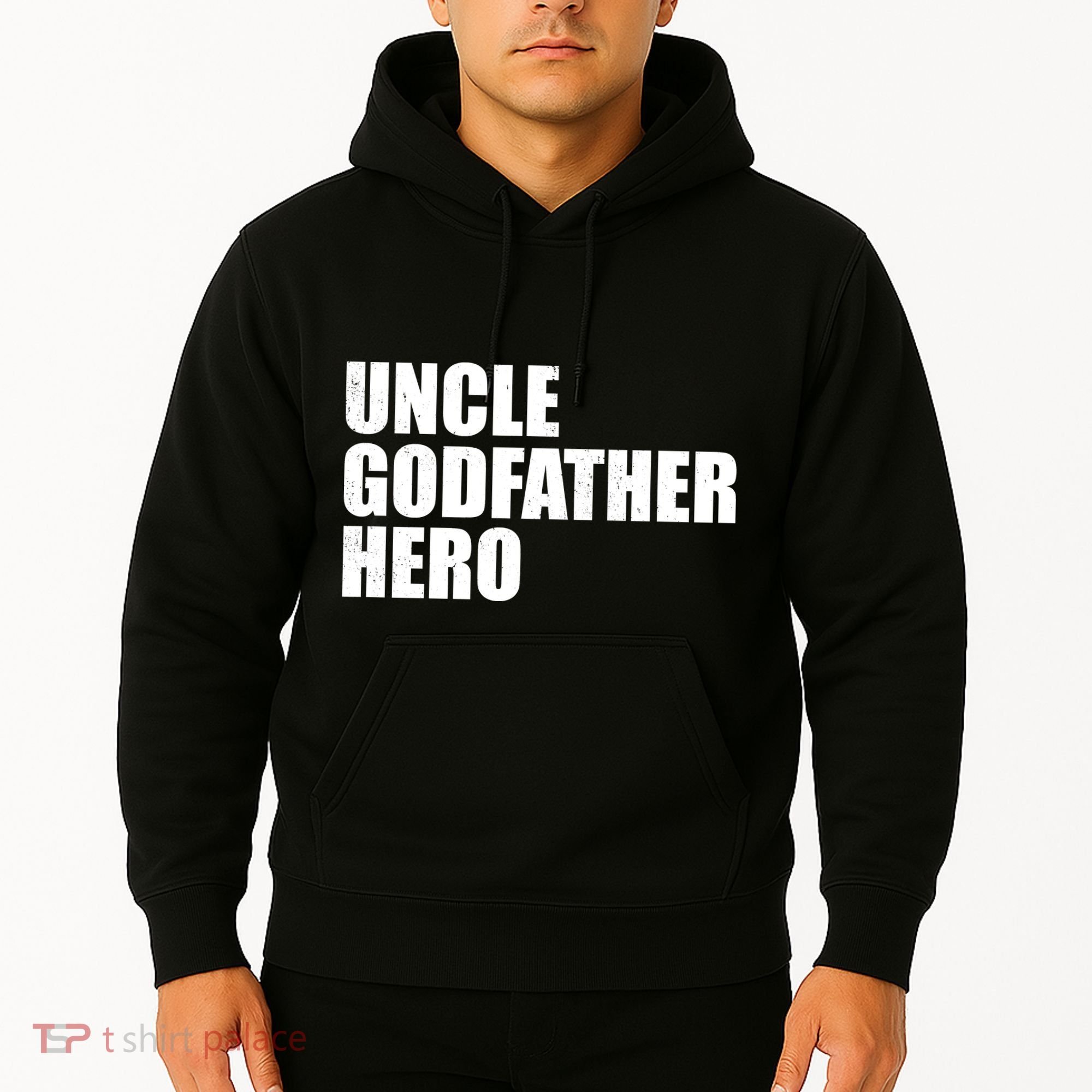 Distressed Uncle Godfather Hero Hoodie