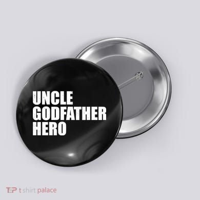 Distressed Uncle Godfather Hero Button