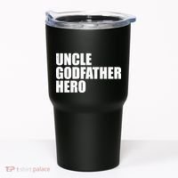 Distressed Uncle Godfather Hero Tumbler thumb 0