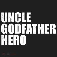 Distressed Uncle Godfather Hero Tumbler thumb 3