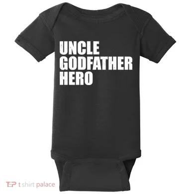Distressed Uncle Godfather Hero Baby Bodysuit