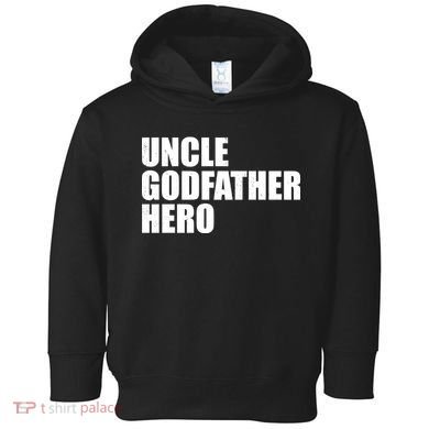 Distressed Uncle Godfather Hero Toddler Hoodie