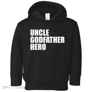 Distressed Uncle Godfather Hero Toddler Hoodie