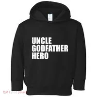 Distressed Uncle Godfather Hero Toddler Hoodie thumb 0